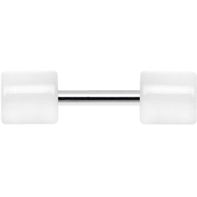 White Acrylic Cheater Plug Looks Like 6G