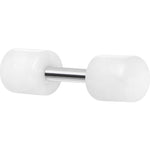 White Acrylic Cheater Plug Looks Like 6G