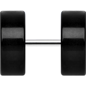 Black Acrylic Cheater Plug Set Looks Like 00G