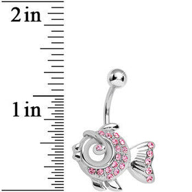 Pink Gem Fancy Fish Belly Ring