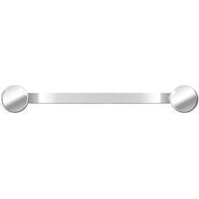 14G 7/8 Titanium Flat Surface Barbell 2.5mm Rise