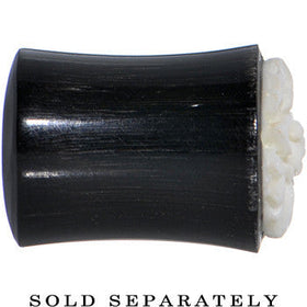 0G Organic Buffalo Horn White Bone Frasera Flower Saddle Plug