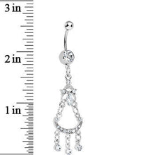 Clear Gem Princess Delight Chandelier Belly Ring