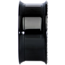 25mm Black PVD Coated Steel Clear Gem Screw Fit Plug Set