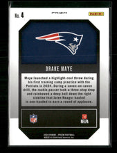 2024 Panini Prizm Emergent Green Prizm Drake Maye #4