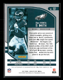 2021 Panini Absolute Signature Rookies Green Waves DeVonta Smith #/25 Auto #107