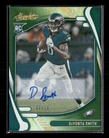 2021 Panini Absolute Signature Rookies Green Waves DeVonta Smith #/25 Auto #107