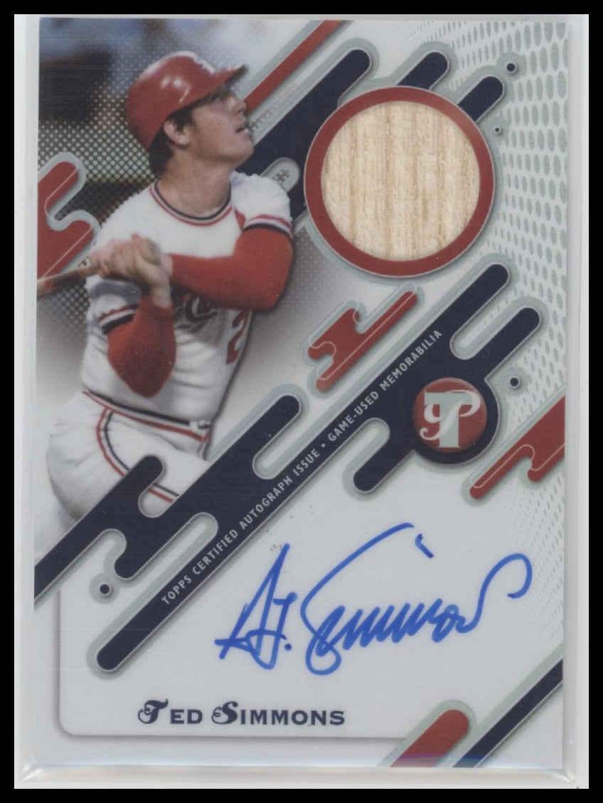 2025 Topps Pristine Pristine Pieces Autograph Relic Ted Simmons Auto #PPAR-TSS