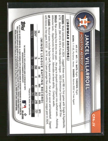 2025 Bowman Prospect Auto Yellow Refractor Jancel Villarroel #/75 #CPA-JV