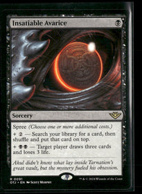 Prerelease Cards Insatiable Avarice #91