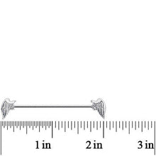 14G 1 1/2 Angel Wing Industrial Barbell