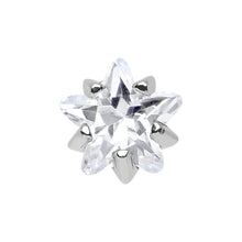 4mm Crystalline Cubic Zirconia Star Cartilage Tragus Earring