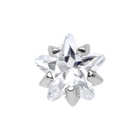 4mm Crystalline Cubic Zirconia Star Cartilage Tragus Earring