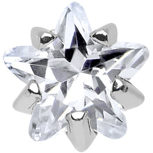 4mm Crystalline Cubic Zirconia Star Cartilage Tragus Earring