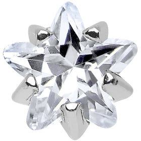 4mm Crystalline Cubic Zirconia Star Cartilage Tragus Earring