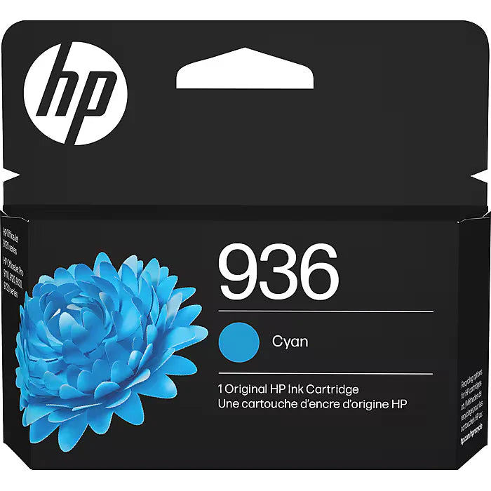 New, Pre-Owned - HP 936 Standard Yield Cyan Ink Cartridge,4S6U9LN