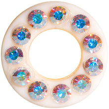 2G Aurora Gem Flexible Peach Silicone Double Flare Tunnel Plug Set