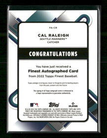 2022 Finest Finest Autographs Cal Raleigh Auto #FA-CR
