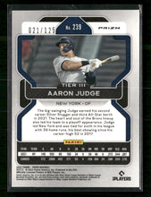 2022 Panini Prizm Lime Green Prizm Aaron Judge #/125 #239