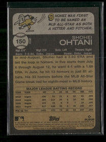 2022 Topps Heritage Image Variation Shohei Ohtani Image Variation #150