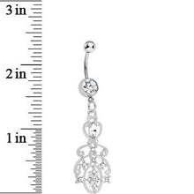 Clear Gem Elegant Equality Dangle Belly Ring