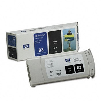 New, Pre-Owned - HP 83 UV 680-ml (C4940A) Black Ink Cartridge