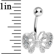 Crystalline Gem Enchanting Butterfly Belly Ring