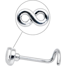 20G Gleaming Infinity Symbol Nose Screw