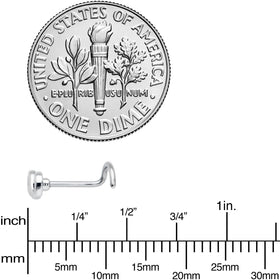 20G Gleaming Infinity Symbol Nose Screw