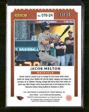 2022 Panini Elite College Tickets Optic Signatures Jacob Melton #/99 #CTO-24