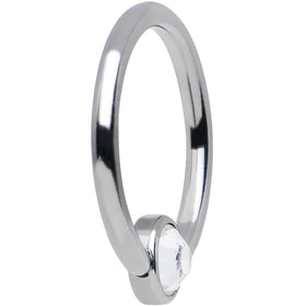 16G 3/8 Purple Gem Disc Titanium BCR Captive Ring