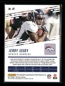 2021 Panini Certified Xtra Points Signature Premium Pink#/25 Jerry Jeudy #39