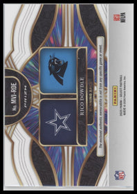 2025 Panini Select Multiverse Jerseys Blue Prizm Rico Dowdle #MVJ-RDE