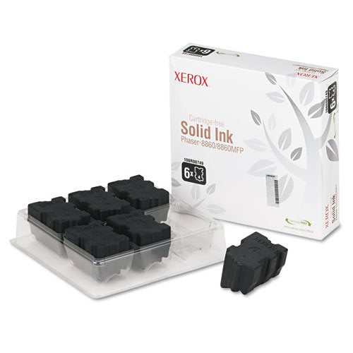 New, Pre-Owned - Xerox Phaser 8860 / 8860MFP Black Solid Ink Pack (6 Sticks) (108R00749)
