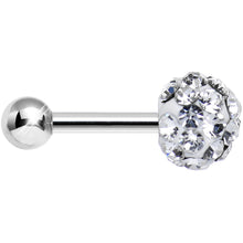 16G Clear Ferido Crystal Tragus Cartilage Earring 5mm Top