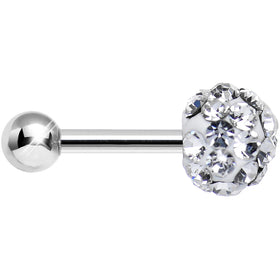 16G Clear Ferido Crystal Tragus Cartilage Earring 5mm Top