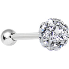 16G Clear Ferido Crystal Tragus Cartilage Earring 5mm Top