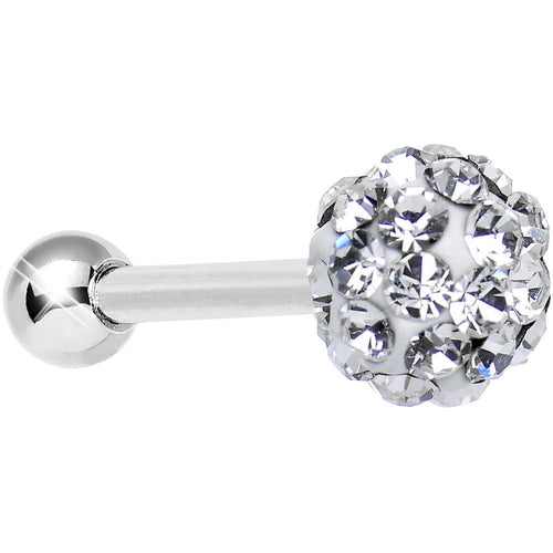 16G Clear Ferido Crystal Tragus Cartilage Earring 5mm Top
