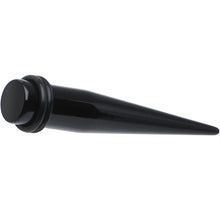 00G to 1 inch 18 Piece Black Acrylic Ear Stretching Taper Kit