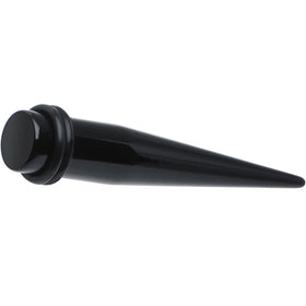00G to 1 inch 18 Piece Black Acrylic Ear Stretching Taper Kit