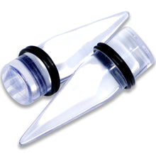 00G to 1 inch 18 Piece Clear Acrylic Ear Stretching Taper Kit