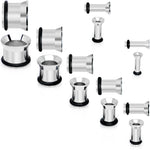 12G to 00G 14 Piece Ear Stretching Tunnel Kit Set of 2