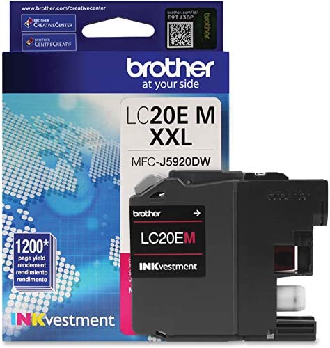 New, Pre-Owned - Brother LC20E Extra High Yield Magenta Ink Cartridge