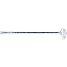 925 Sterling Silver 22G Dapper Mustache Bendable Nose Bone