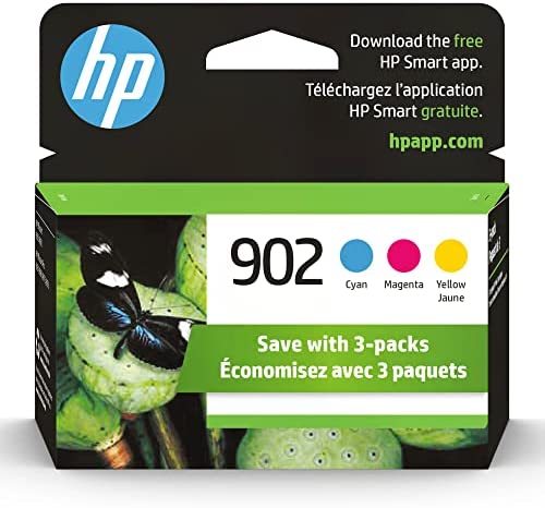 New, Pre-Owned - HP 902 Cyan, Magenta, Yellow Ink Cartridges