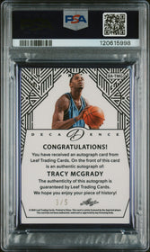 2024 Leaf Decadence Autographs Autograph-Purple Tracy Mcgrady PSA 9 #BATMG