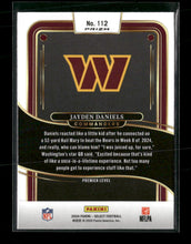 2024 Panini Select Black & Green Prizm Shock Jayden Daniels Rookie #112