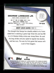 2025 Bowman's Best Lazer Refractors George Lombard Jr. #/350 #TP-23