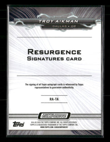 2024 Topps Composite Resurgence Red Auto #/5 Troy Aikman #RA-TA