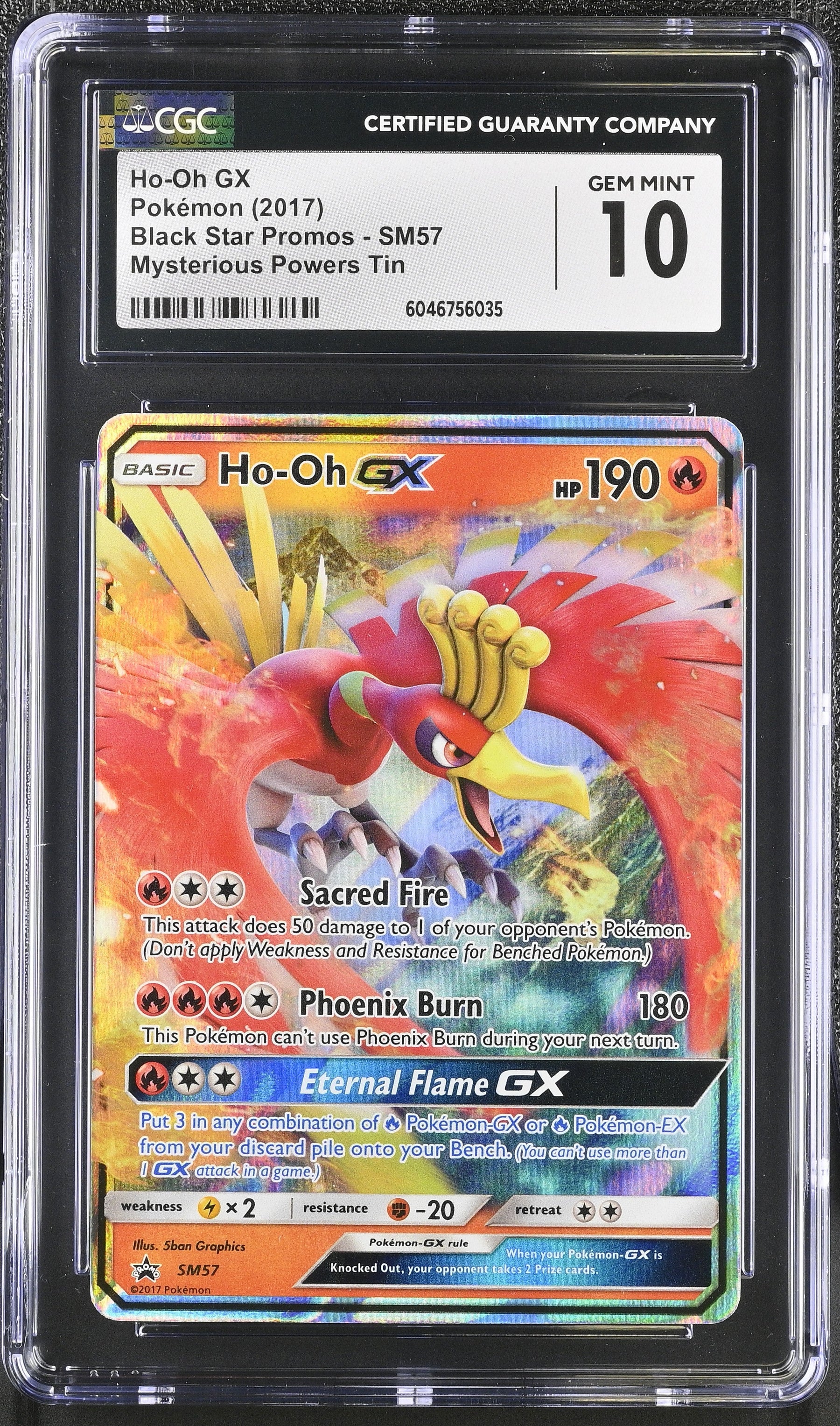 2017 Black Star Promos Ho-Oh GX 10 CGC #SM57